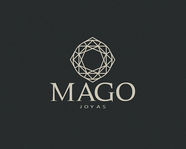 "mago"是一家品牌珠宝首饰商的名字,设计师用一组看似简直实则富含